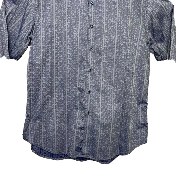 Robert Graham Blue Boho Abstract Dressy Button Down Shirt Extra Large - Picture 5 of 12